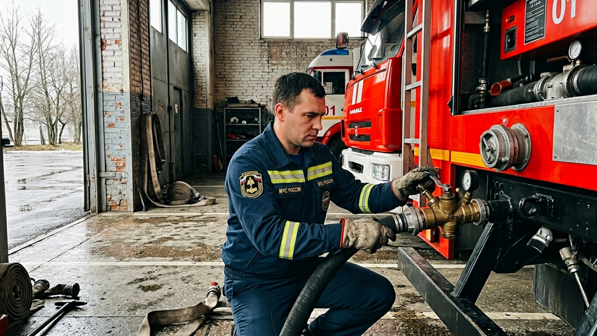 Курские спасатели получили 3 новые спецмашины из резерва МЧС России