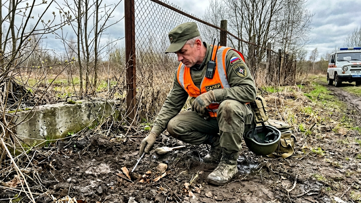 Минометную мину времён ВОВ нашли в посёлке Курской области и уничтожили