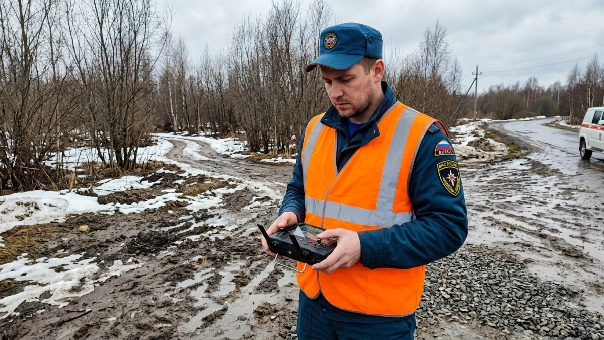 Курские спасатели провели 22 авиаразведки в марте для контроля сезонных рисков