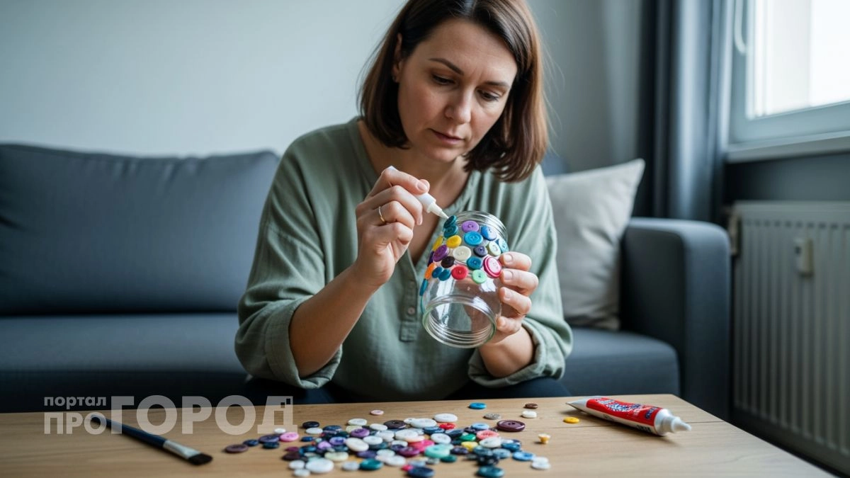 Никогда не выкидываю пуговицы со старой одежды — делаю из них декор для дома, который все принимают за покупной