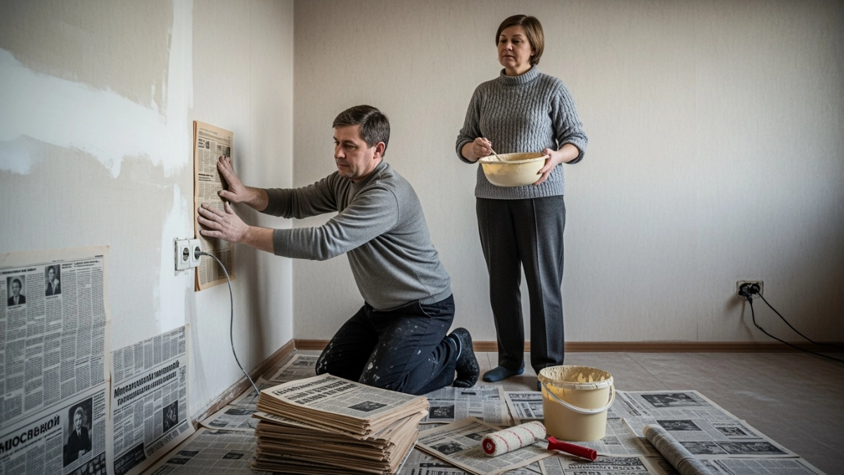 Газеты под обоями — не бедность, а гениальный лайфхак СССР: почему современные строители до этого не додумались