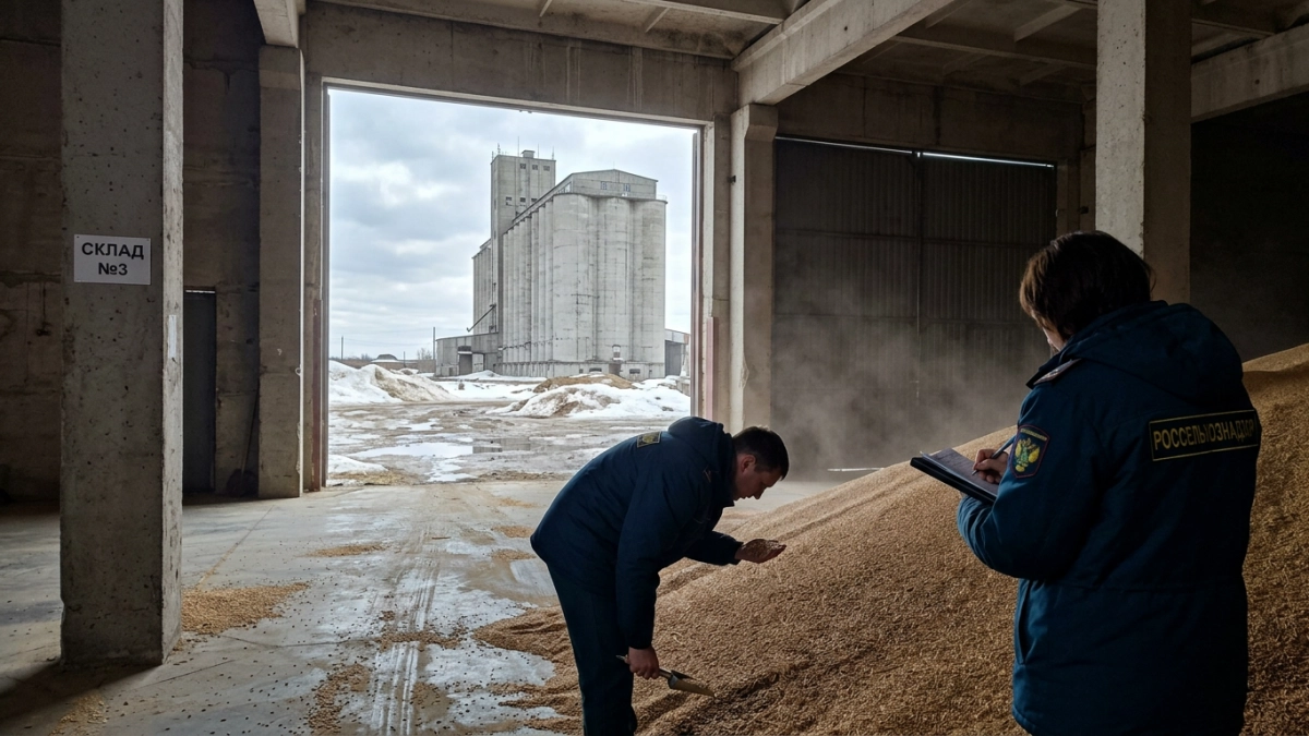 Россельхознадзор выявил нарушения при хранении 20 тысяч тонн зерна в двух регионах