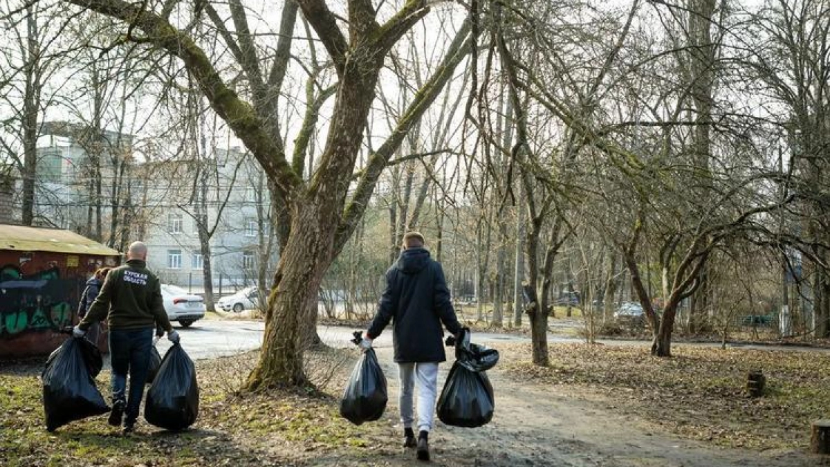 Курский субботник собрал 4000 горожан и 500 кубометров мусора