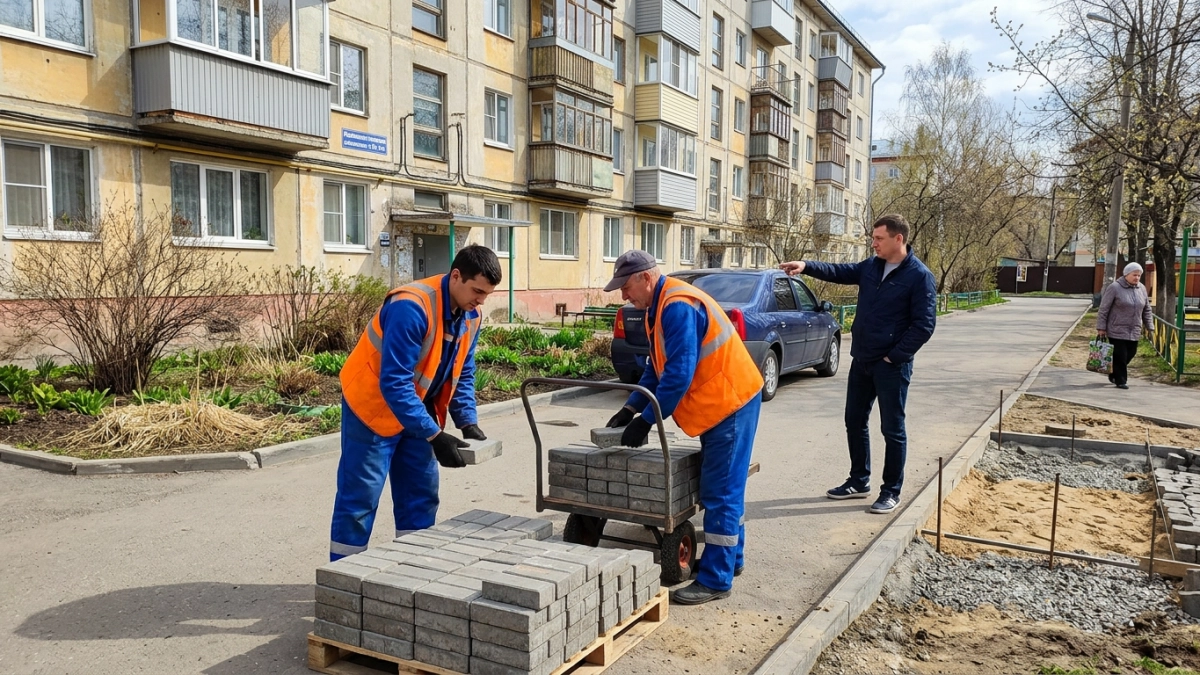 Глава Курска предложил отдавать старую тротуарную плитку лучшим УК