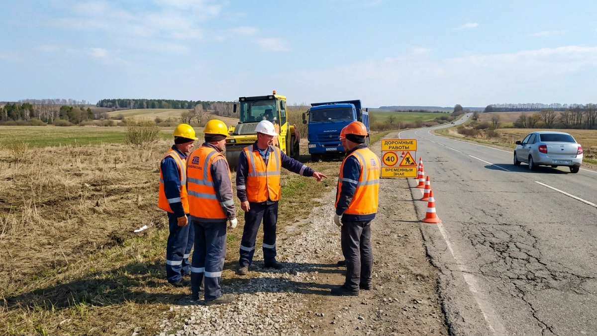 В Курской области открыли дорожный сезон: первый участок — почти 6 км