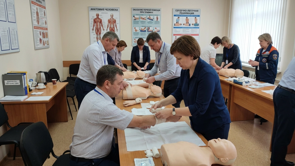 115 сотрудников мэрии Курска получили удостоверения по первой помощи