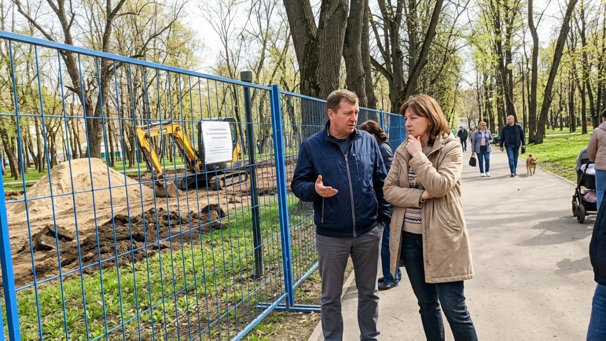 Центр бега на Боевке: куряне против новых строек в парке