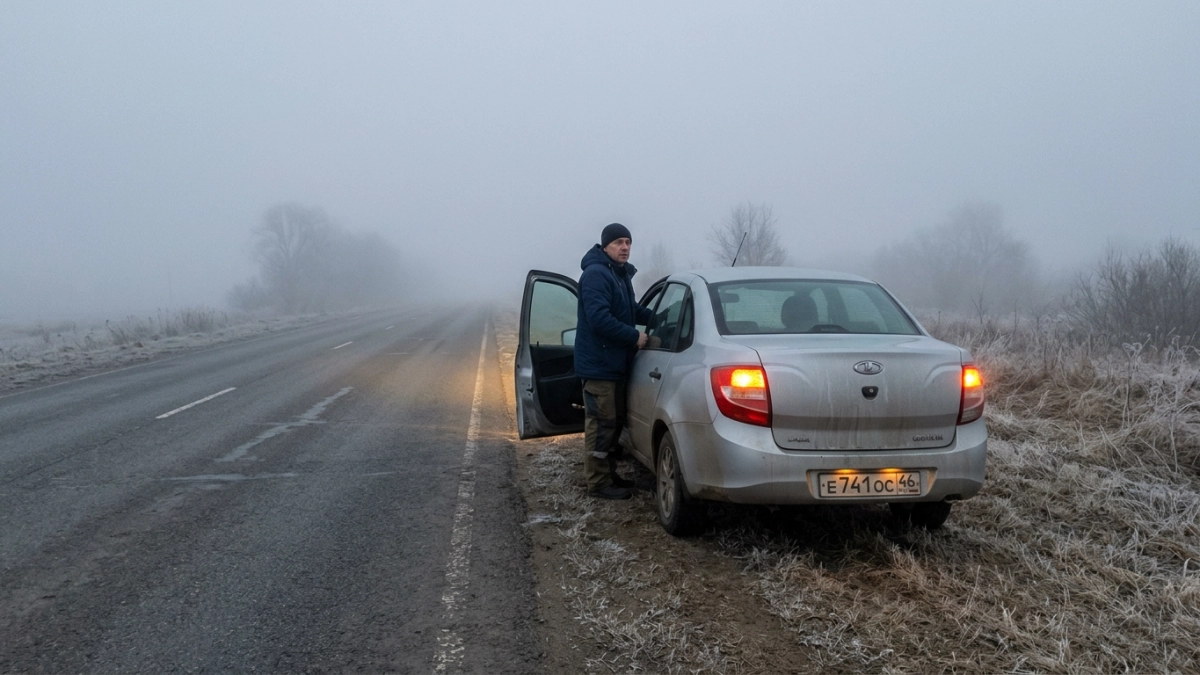 Туман и заморозки до -2°: МЧС предупреждает водителей Курской области