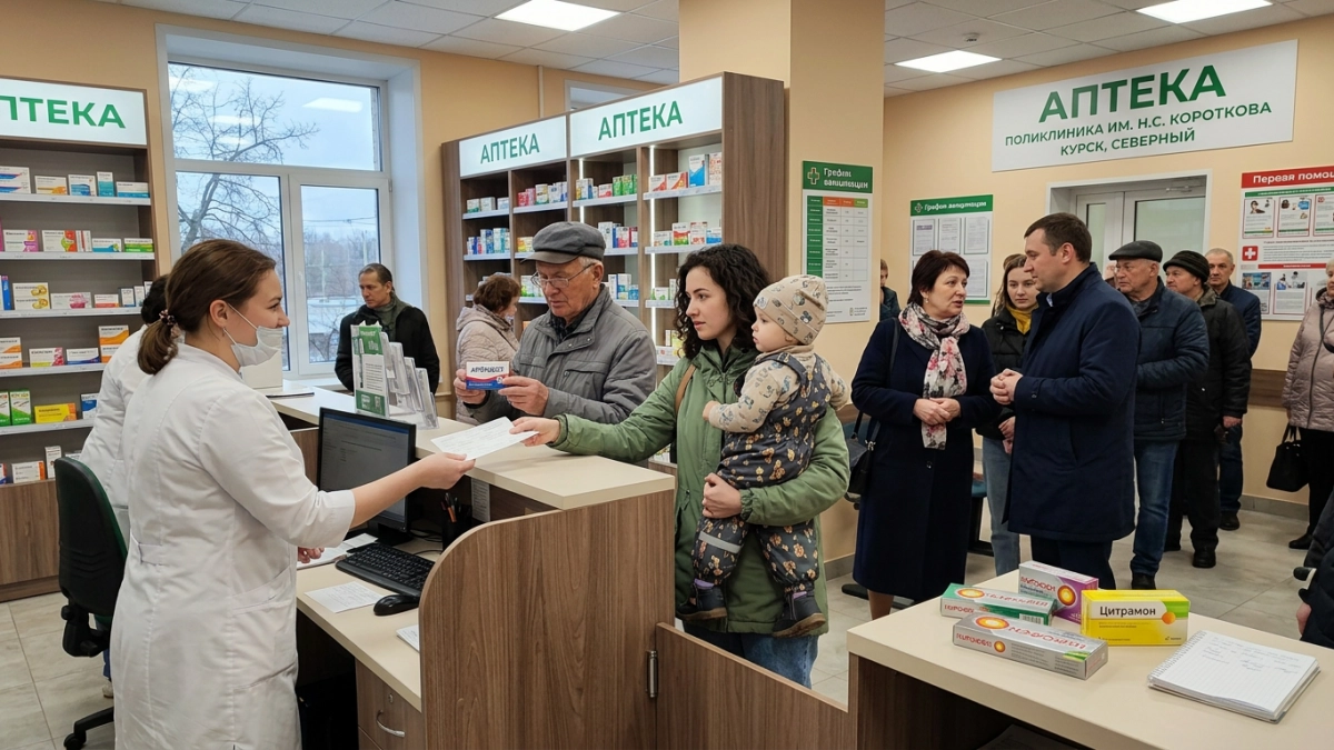 В Курске открылась первая госаптека при поликлинике для 45 тысяч пациентов