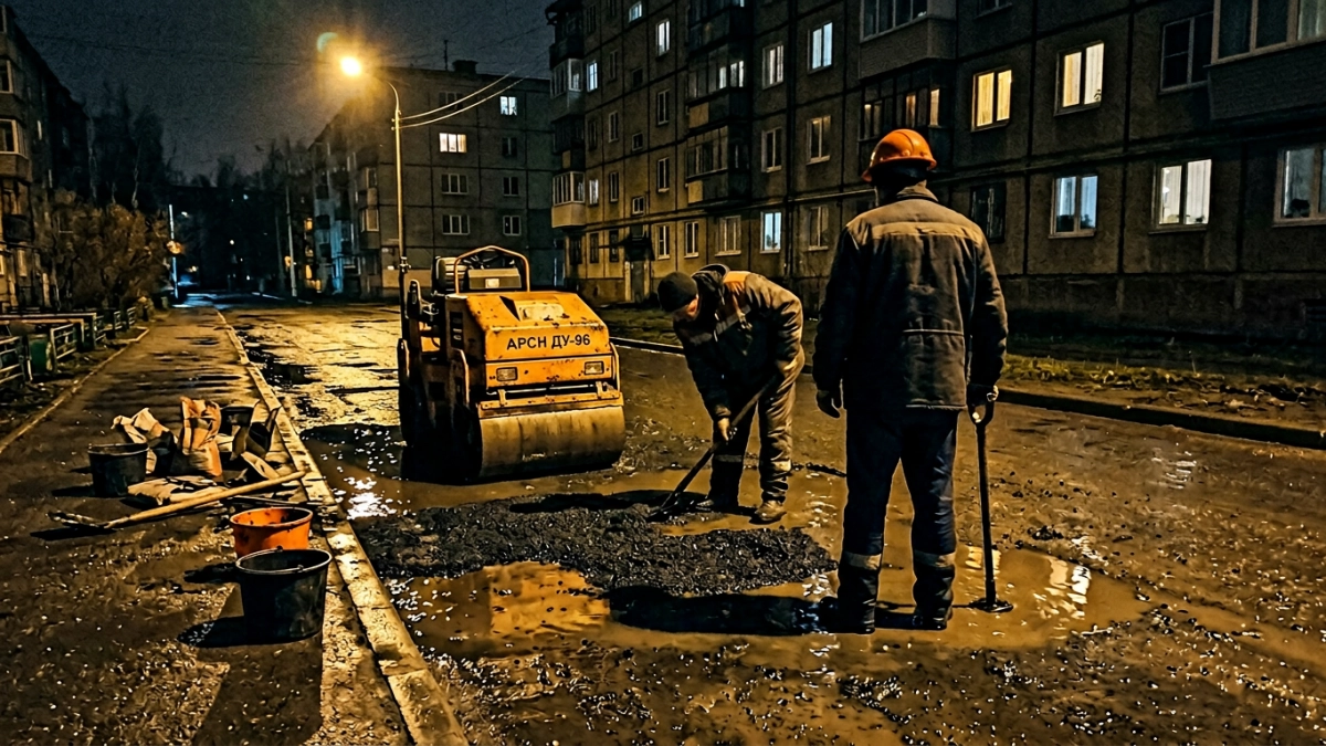 Глава Курска предложил укладывать асфальт ночью, чтобы никто не фотографировал