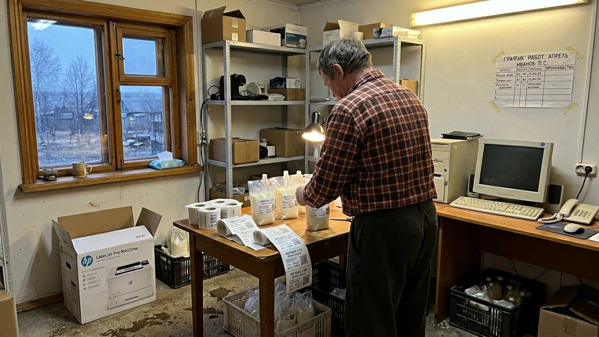 Отключения связи губят малых сыроваров: молоко портится из-за «Честного знака»