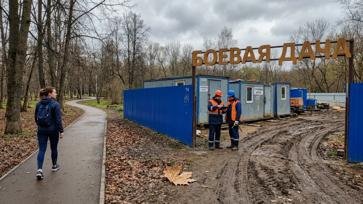 На Боевке строят Центр бега: раздевалка выросла в полноценный комплекс