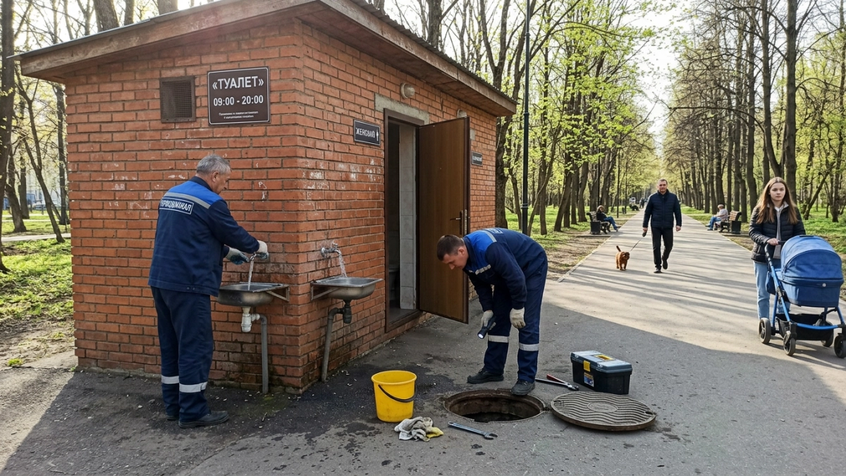 В Курске открывают общественные туалеты в парках и скверах города