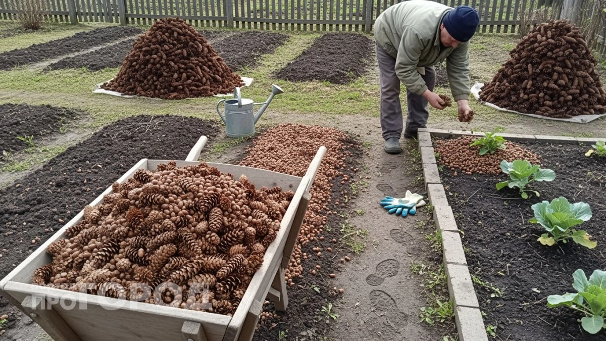 Перестаньте выбрасывать деньги на удобрения: собираю лесные шишки мешками и забываю о проблемах с урожаем