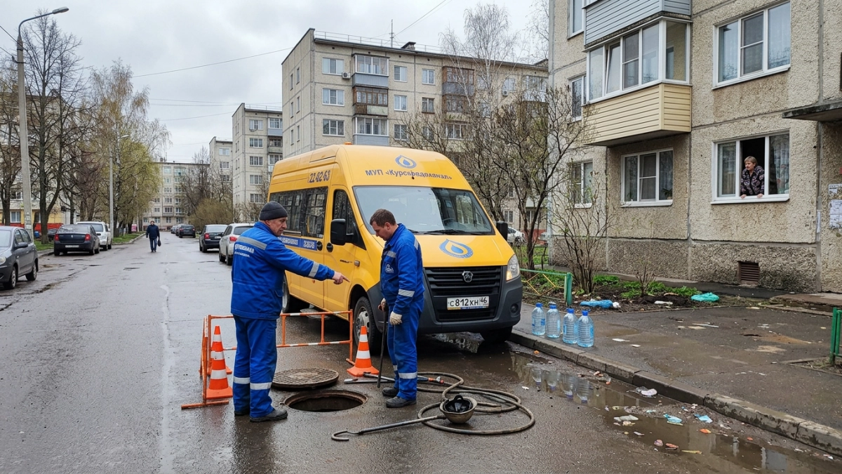 Курскводоканал отключил холодную воду на Магистральном проезде — сроки неизвестны
