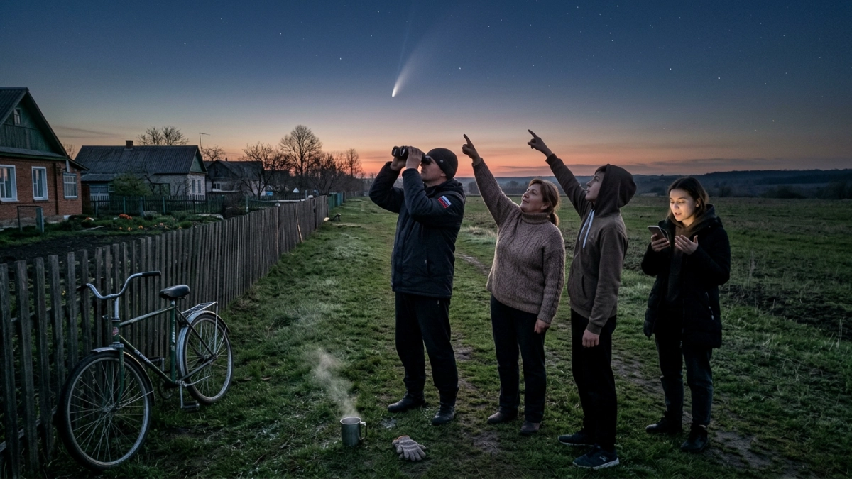 Редкая комета приблизится к Земле: курянам советуют выйти на утреннее небо
