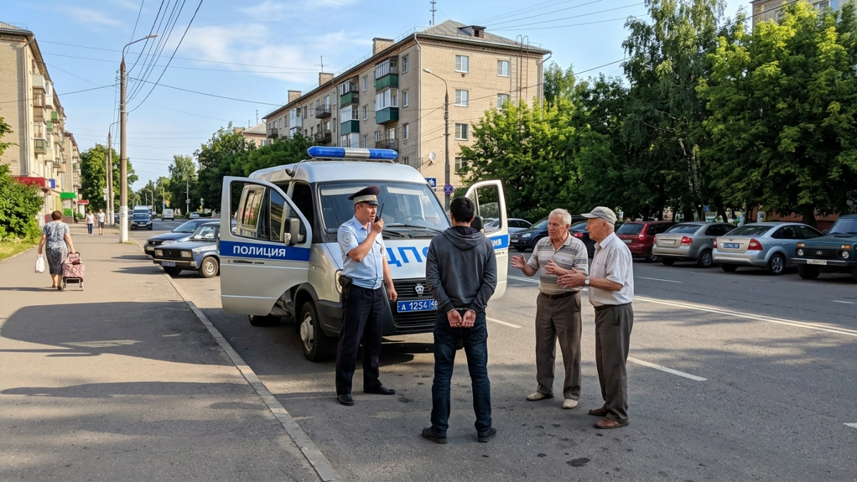 Пьяный водитель без прав попытался сбежать — его остановили ветераны МВД