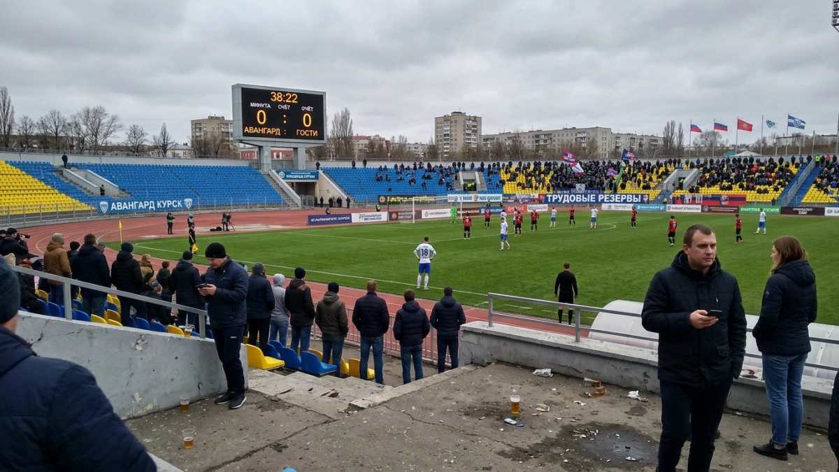 Первый домашний матч «Авангарда» прервала ракетная опасность на 38-й минуте