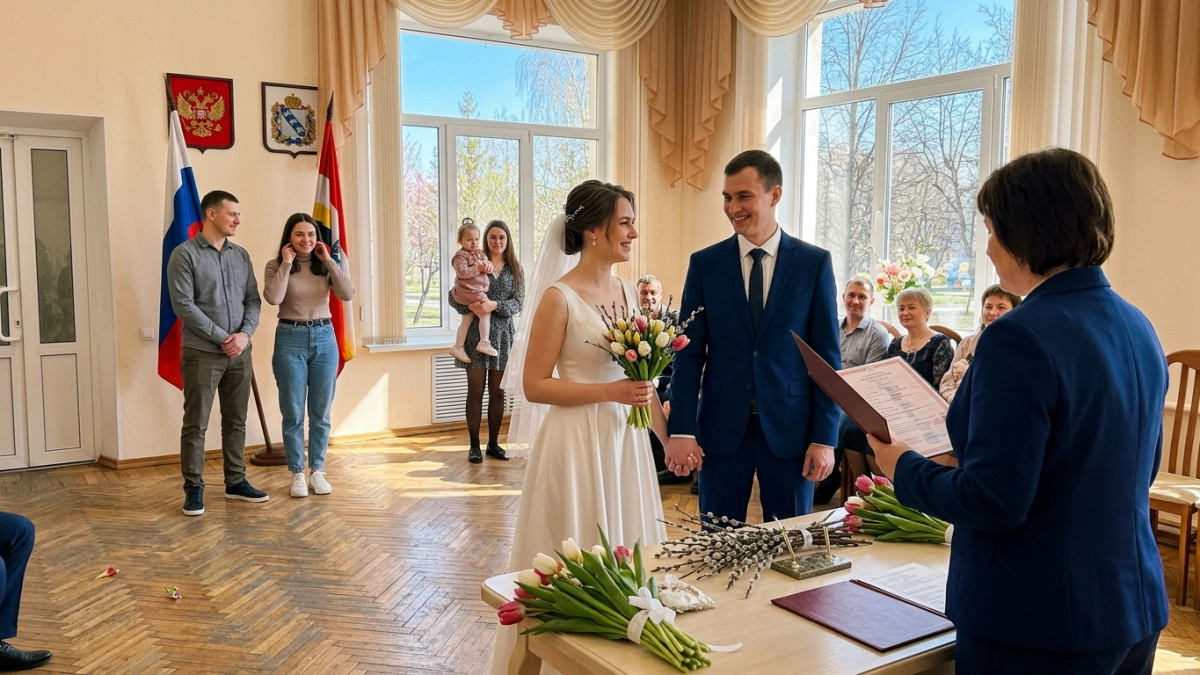 На Красную горку в Курской области сыграли свадьбу более 150 пар