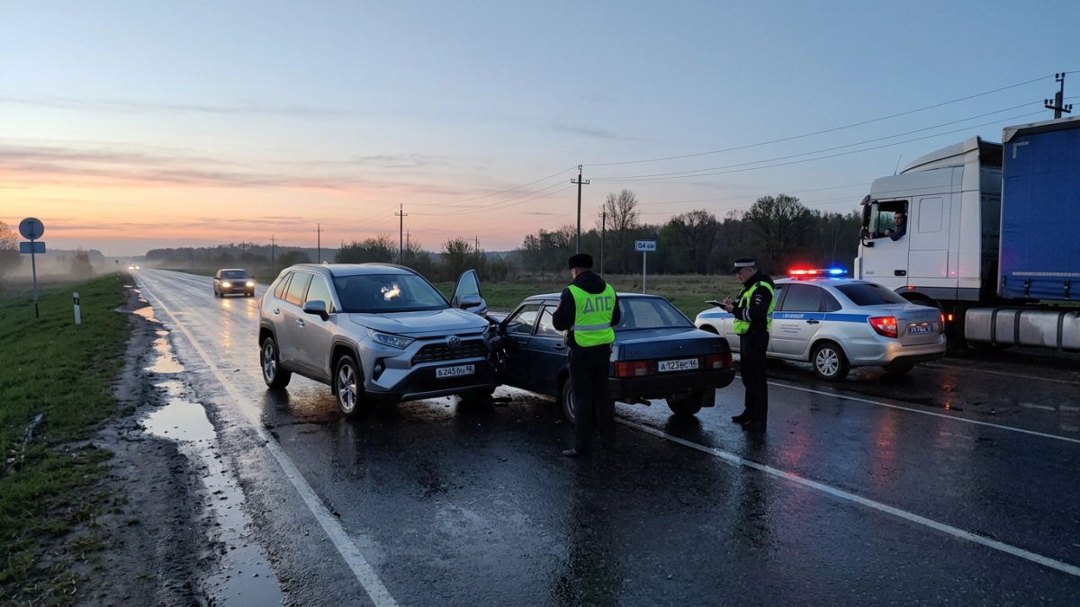 Шестеро госпитализированы после лобового столкновения на трассе Курск — Льгов