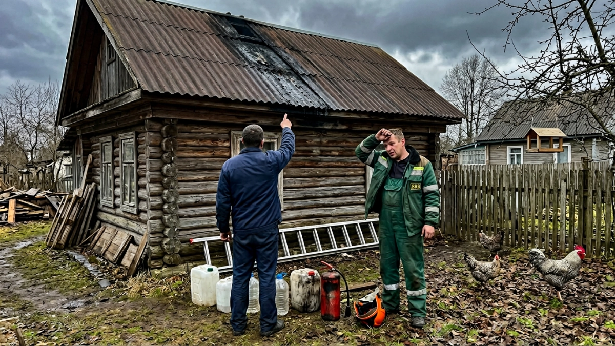 Добровольцы Курской области спасли дом до приезда профессионалов
