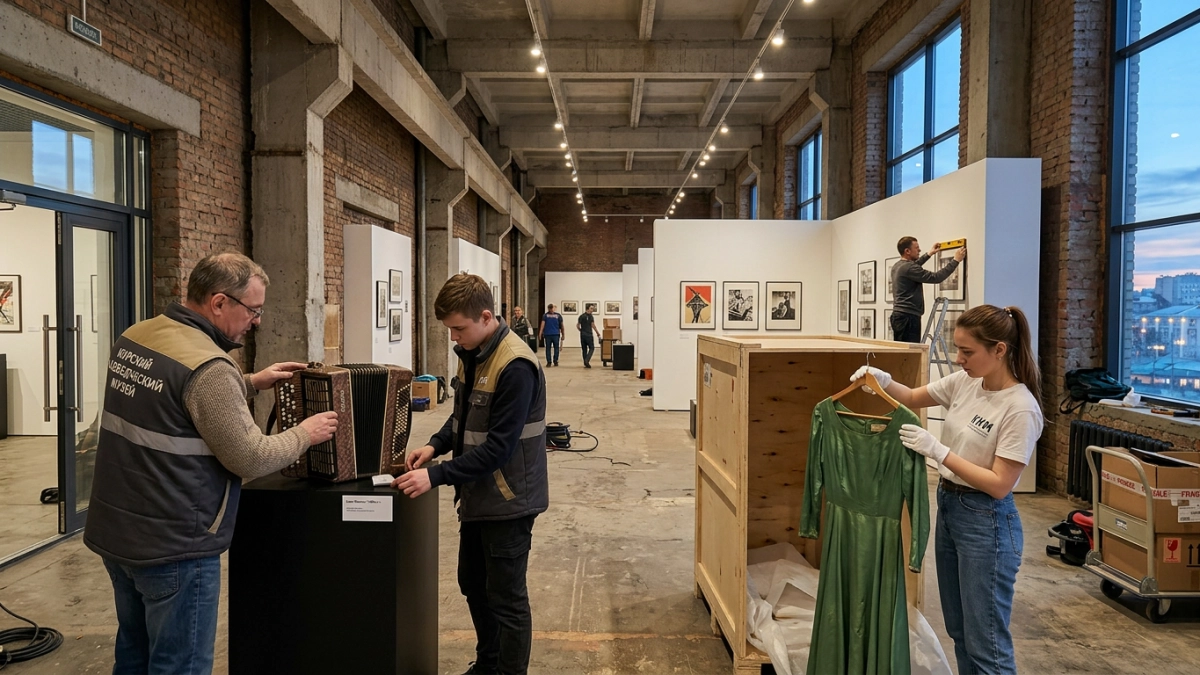 В Курск привезли баян Рокоссовского и платье Шульженко для выставки к 9 Мая