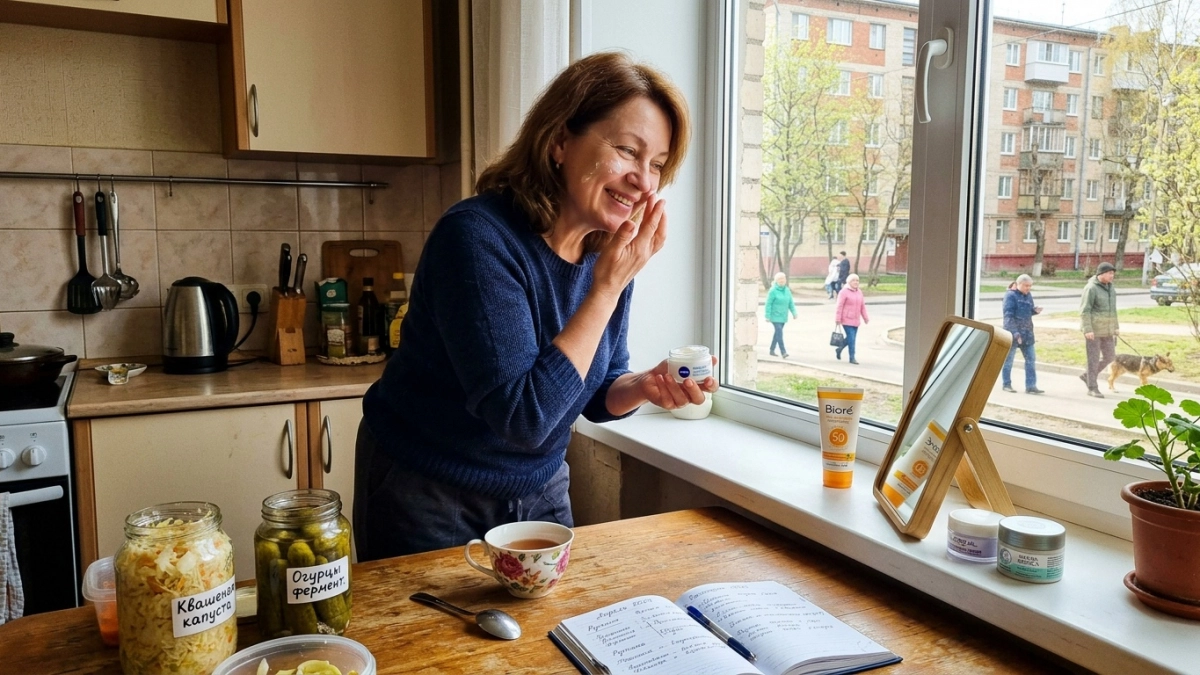 Даже в 70 лет выглядит на 40: один утренний ритуал, который тормозит старение кожи