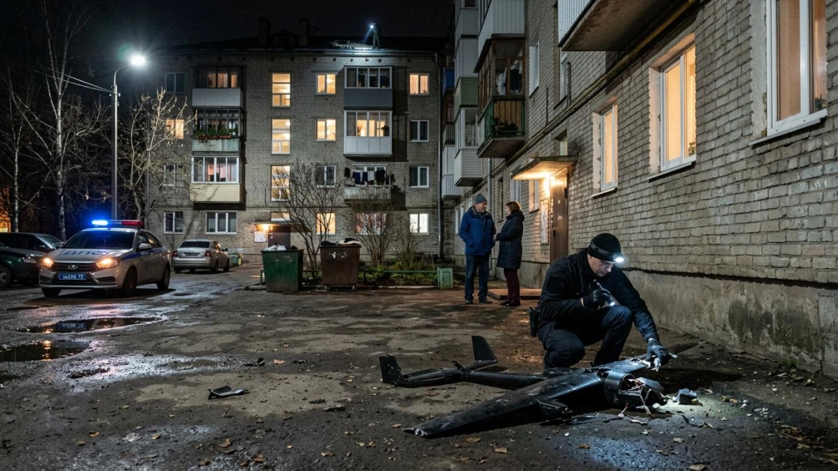 В Курске беспилотник упал у жилого дома: эвакуированы 36 человек, среди них дети