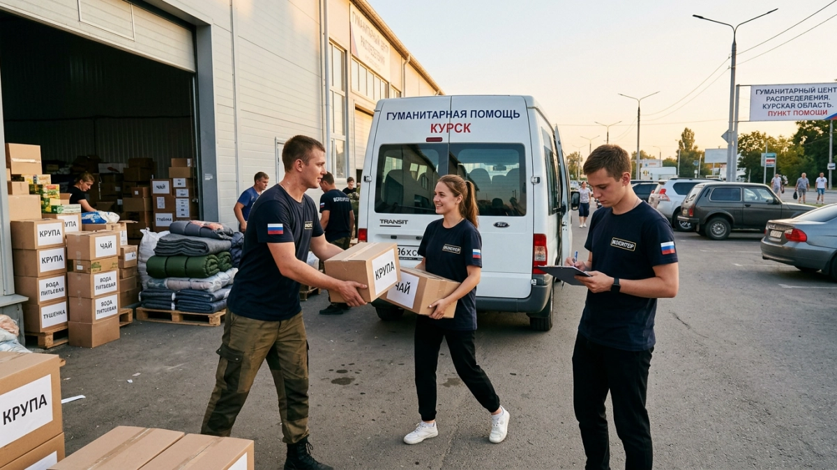 За 48 часов и 100 тонн помощи: как Народный фронт развернул гумцентр в Курске