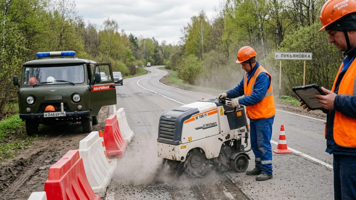 В Курской области ремонтируют дороги к монастырям и святым источникам
