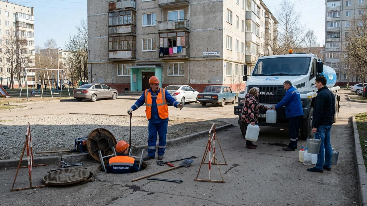Курск останется без воды 23 апреля: какие улицы затронет отключение
