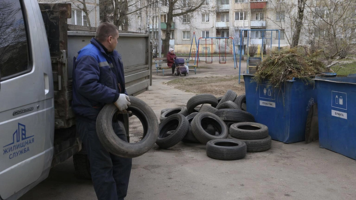 Курские власти займутся мусором во дворах и утилизацией шин