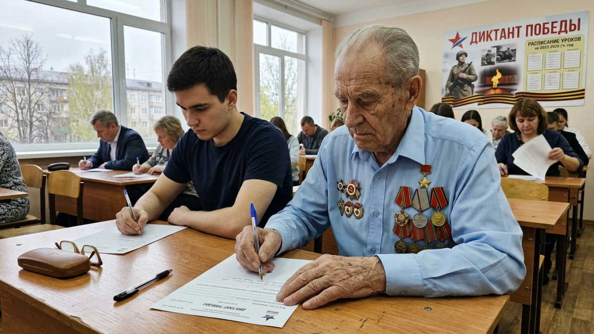 95-летний курянин пишет «Диктант Победы»: войну помню отчётливо