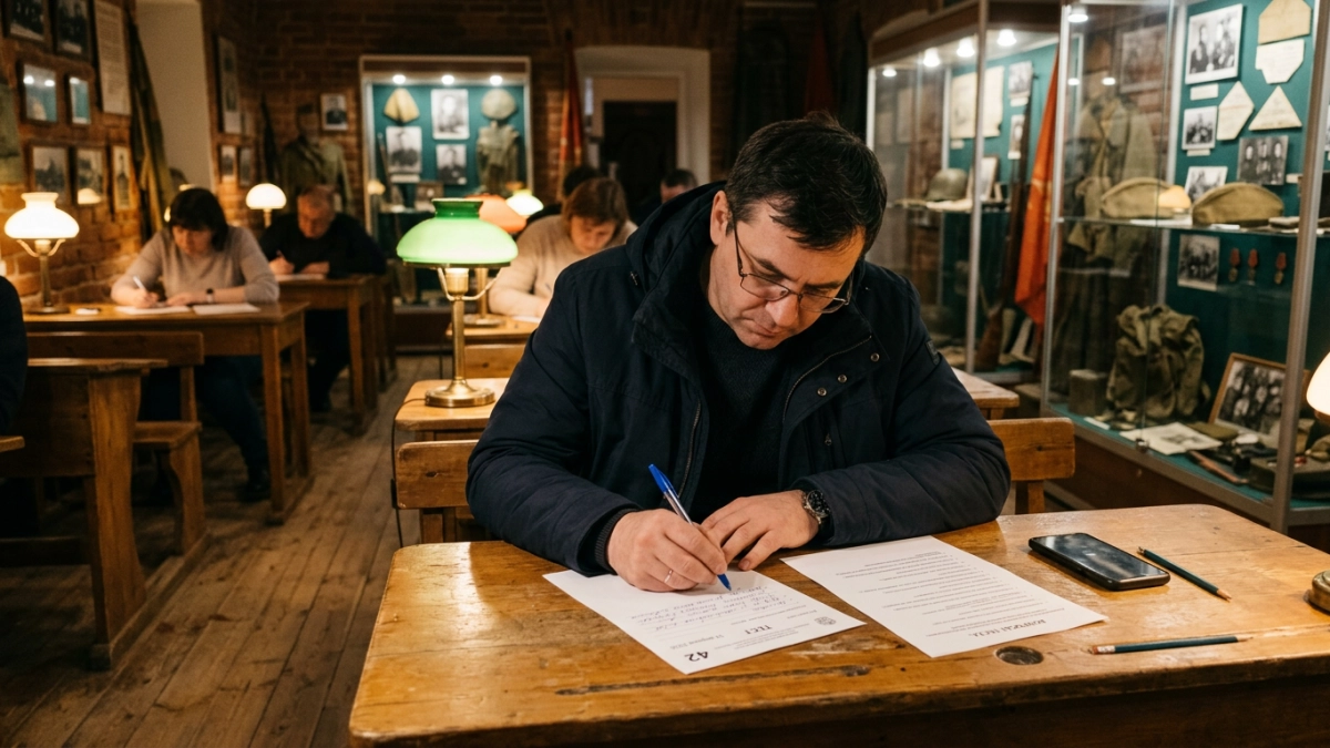 Герой России Горбунов написал «Диктант Победы» на малой родине