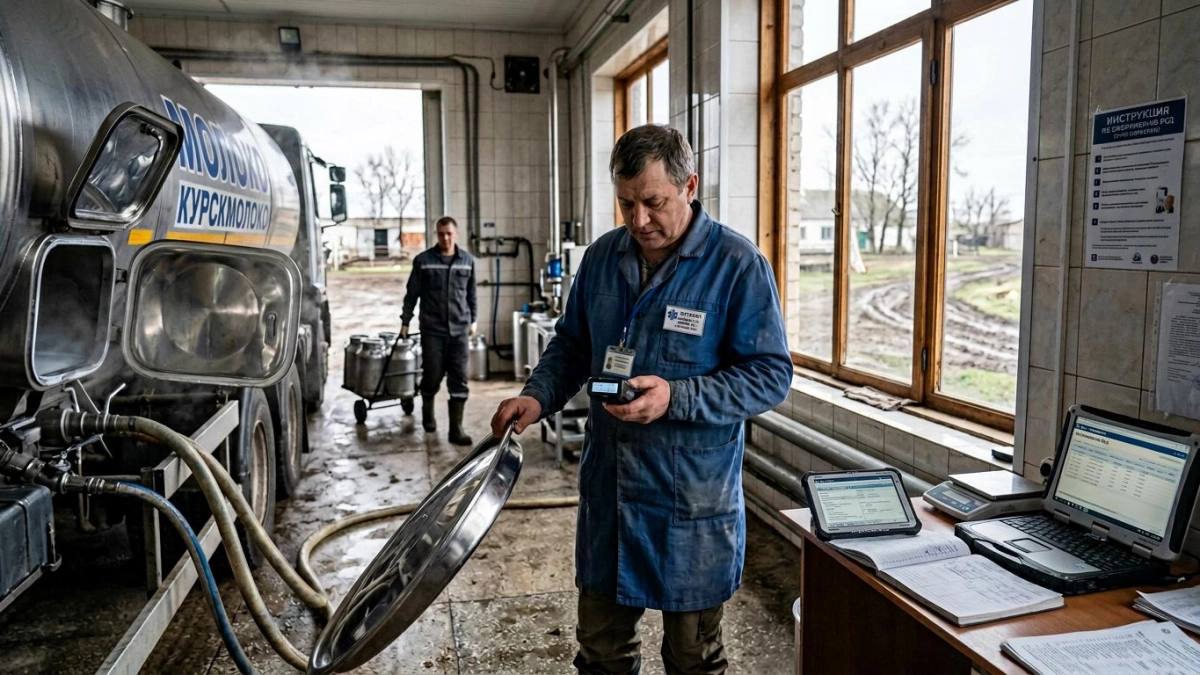 Россельхознадзор выявил нарушения в оформлении молока в 81 хозяйстве Курской области