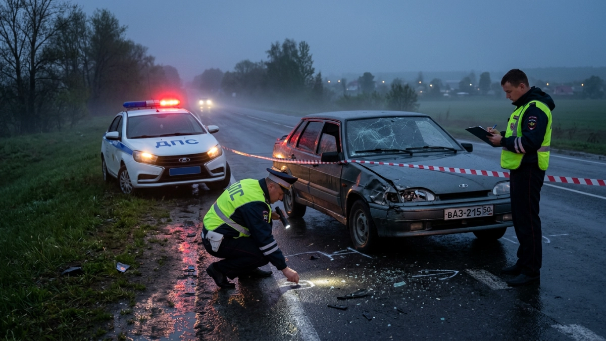 Тройное ДТП на трассе Курск–Рыльск: водитель ВАЗа госпитализирован