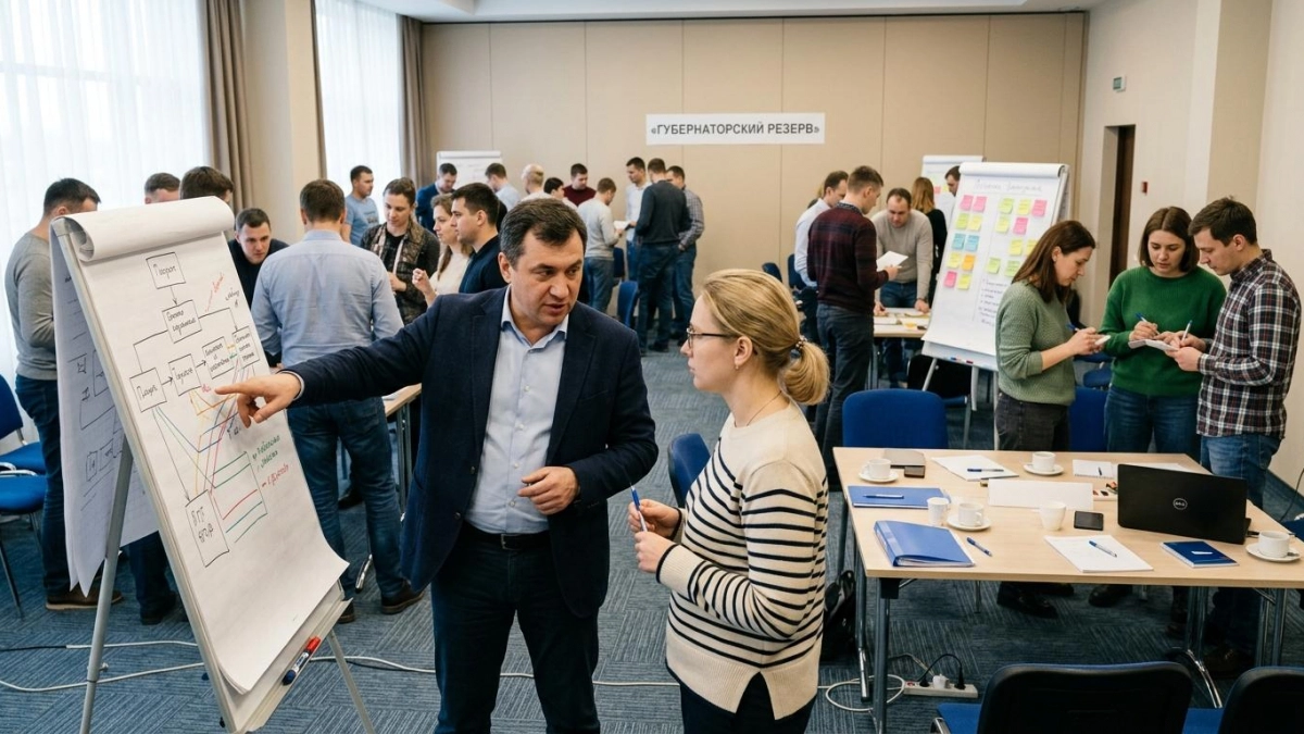 Финалисты «Губернаторского резерва» сразились в деловой игре в Курске