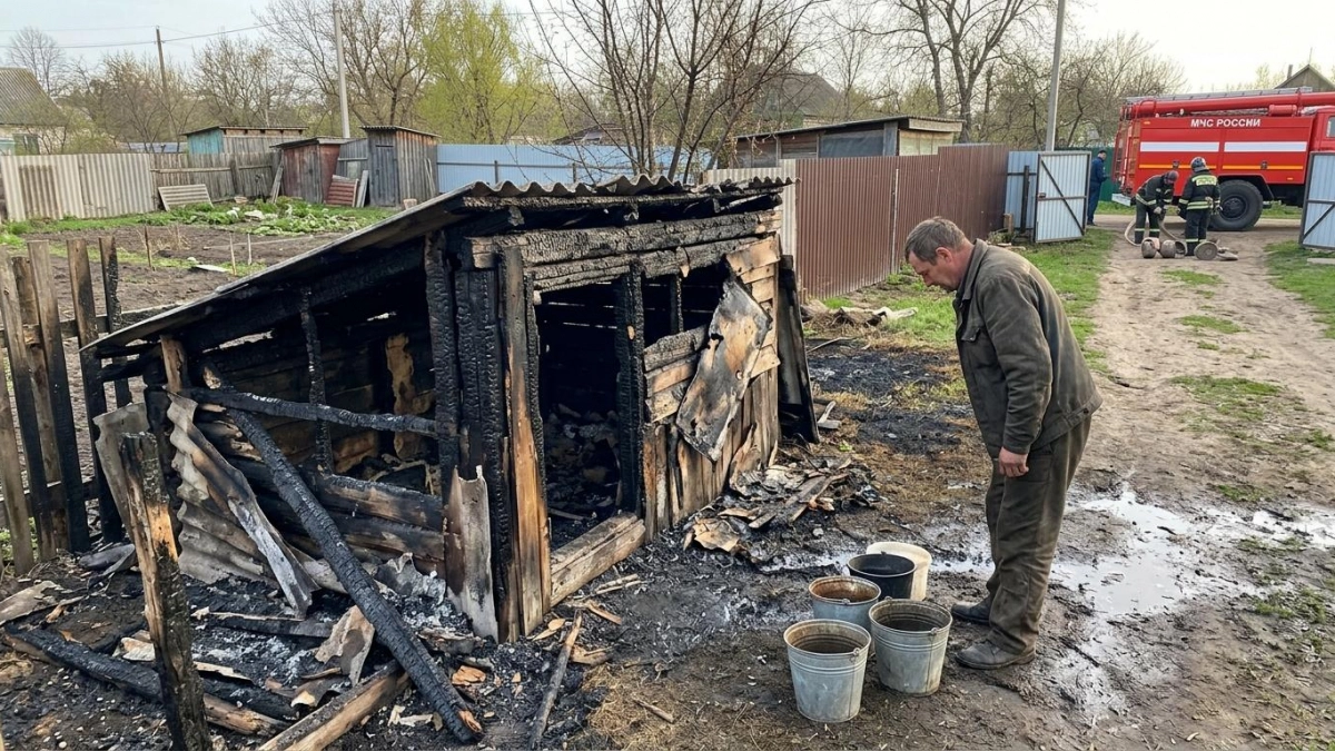 Короткое замыкание уничтожило мини-ферму с индейками в Курской области