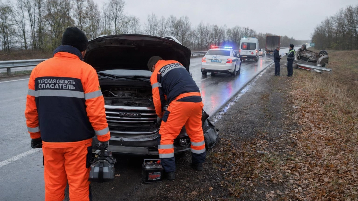 Два ДТП за полчаса на трассе М-2: пострадали трое курян