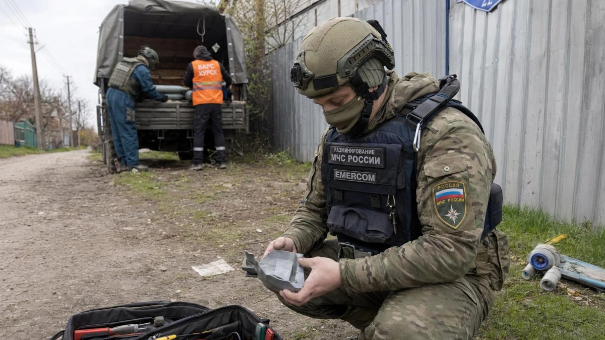 Пиротехники МЧС обезвредили 2 тысячи снарядов в Курской области за неделю
