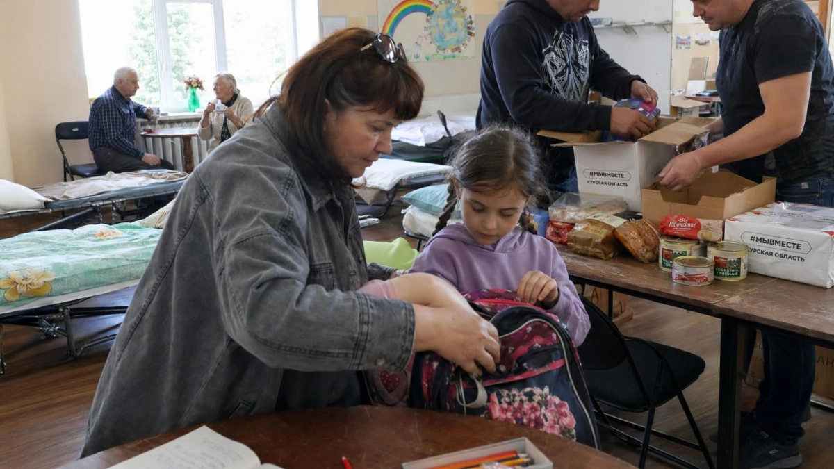 В ПВР Курской области остаются 3419 человек, среди них 583 ребёнка