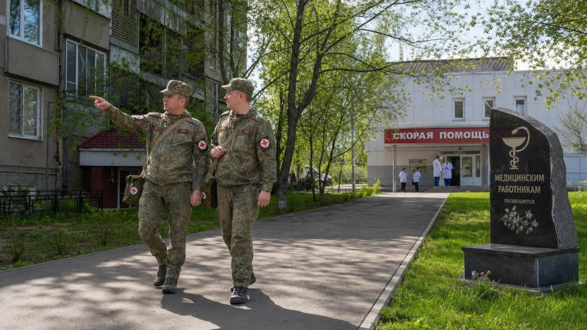 В Курске открыли памятный знак медикам и аллею жизни у больницы