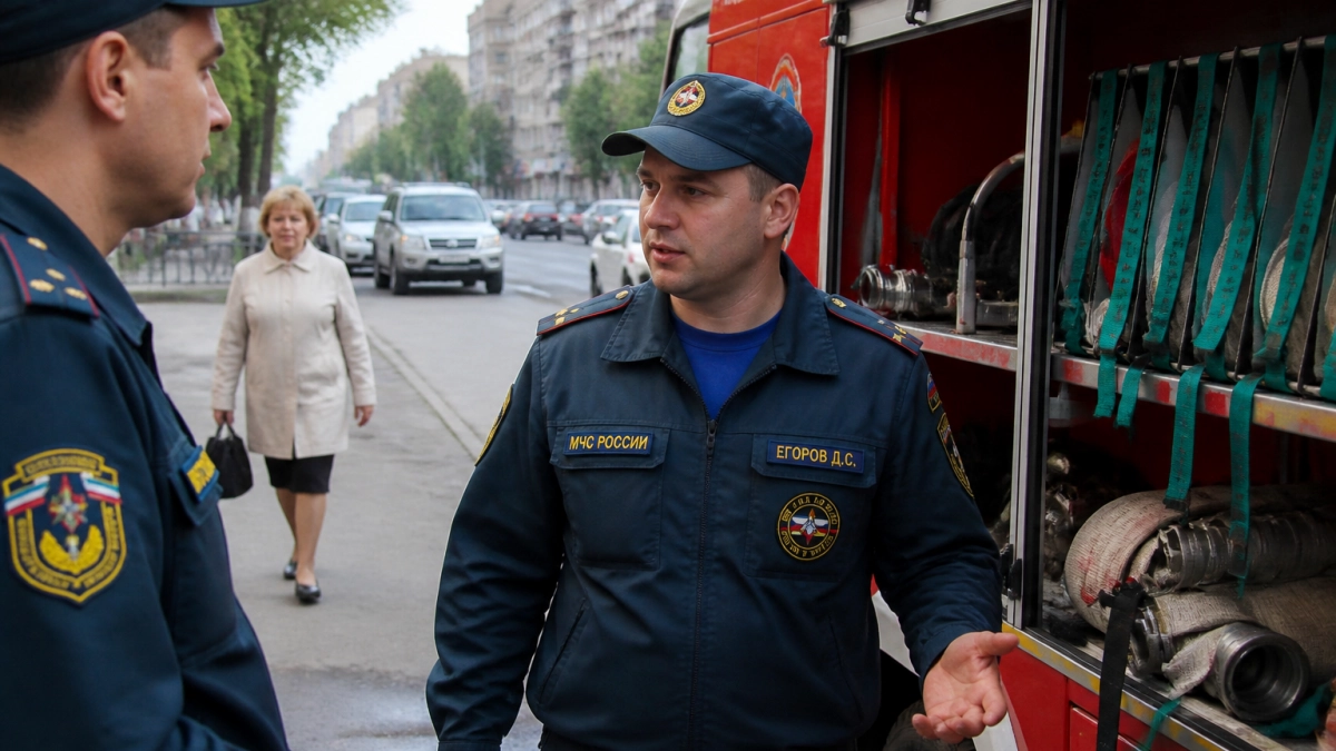 Пожар на чердаке в Курске потушили за две минуты
