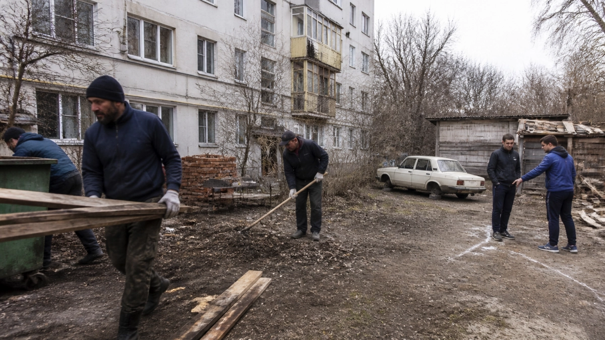 Глава Курска предложил обустроить парковку на месте старых сараев