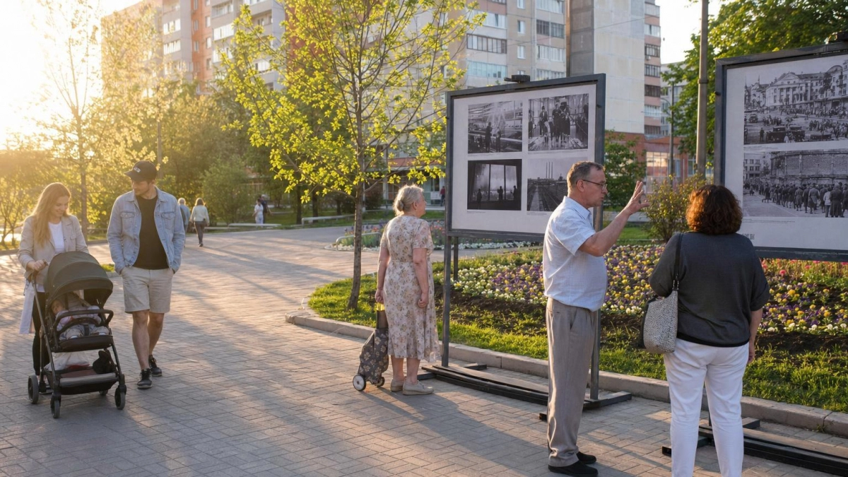 В Курске открылась выставка памятников к 81-й годовщине Победы