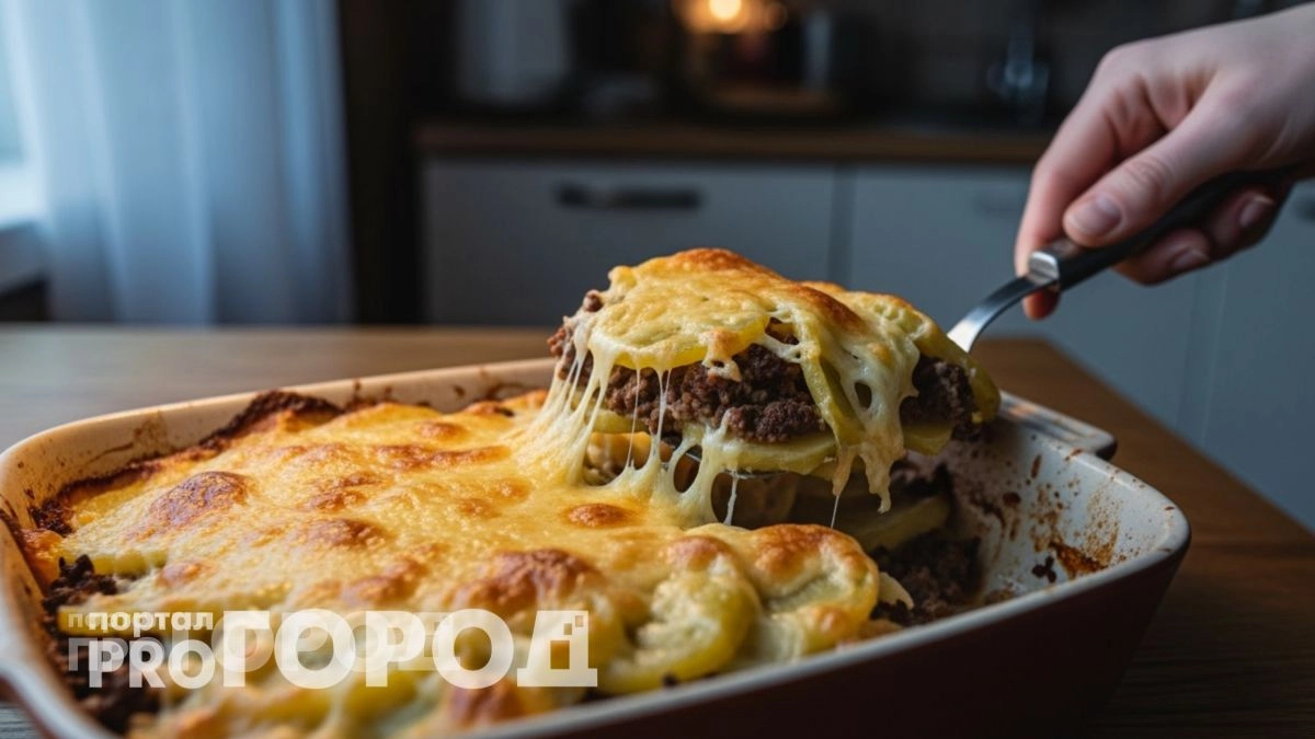 Больше не нужно стоять у плиты часами: фарш с картошкой и сыром заменят полноценный ужин всей семье