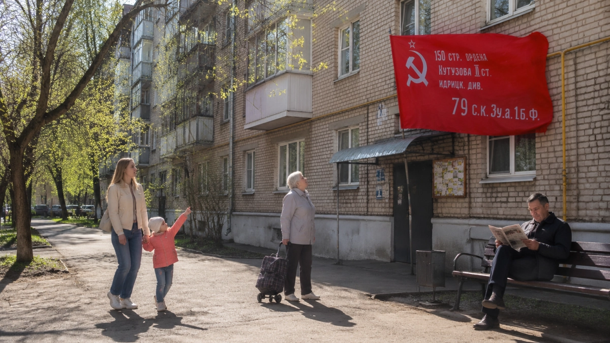 К 81-й годовщине Победы курские суды подняли Знамя над Рейхстагом