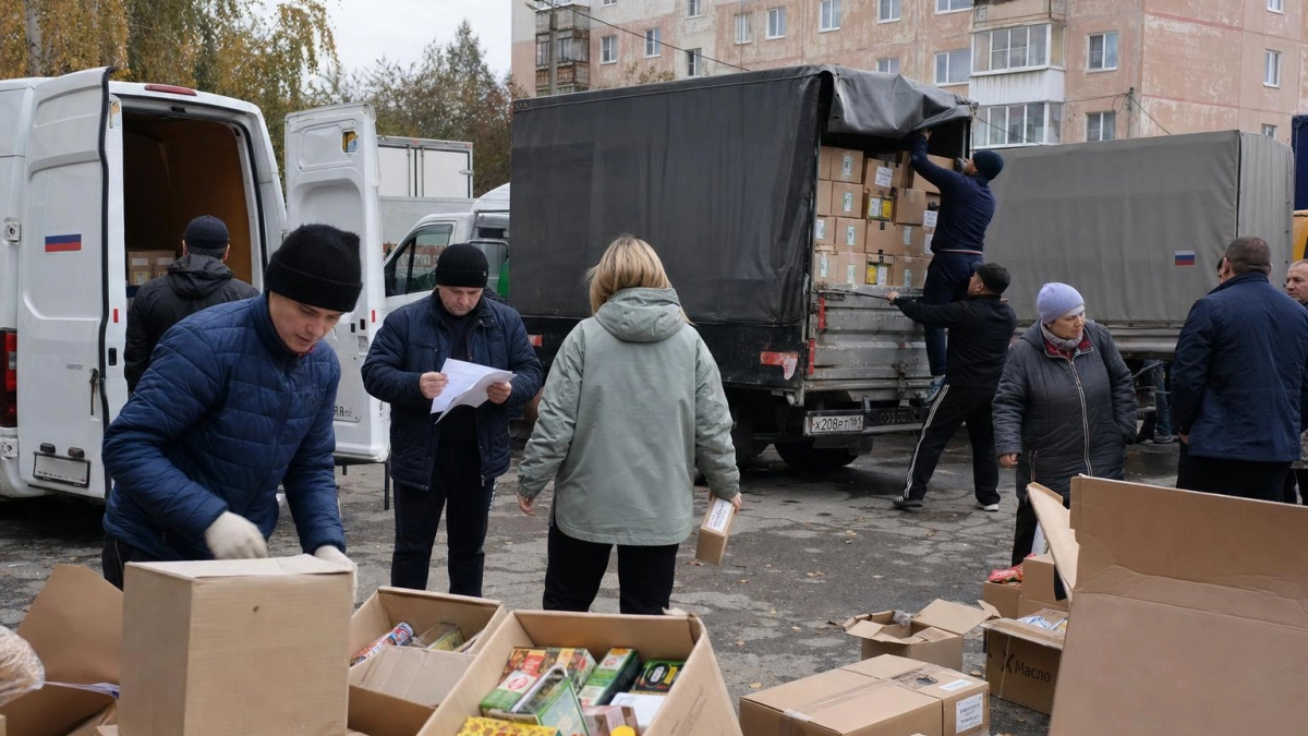 МЧС доставило в Курскую область 30 тонн чая и масла для переселенцев