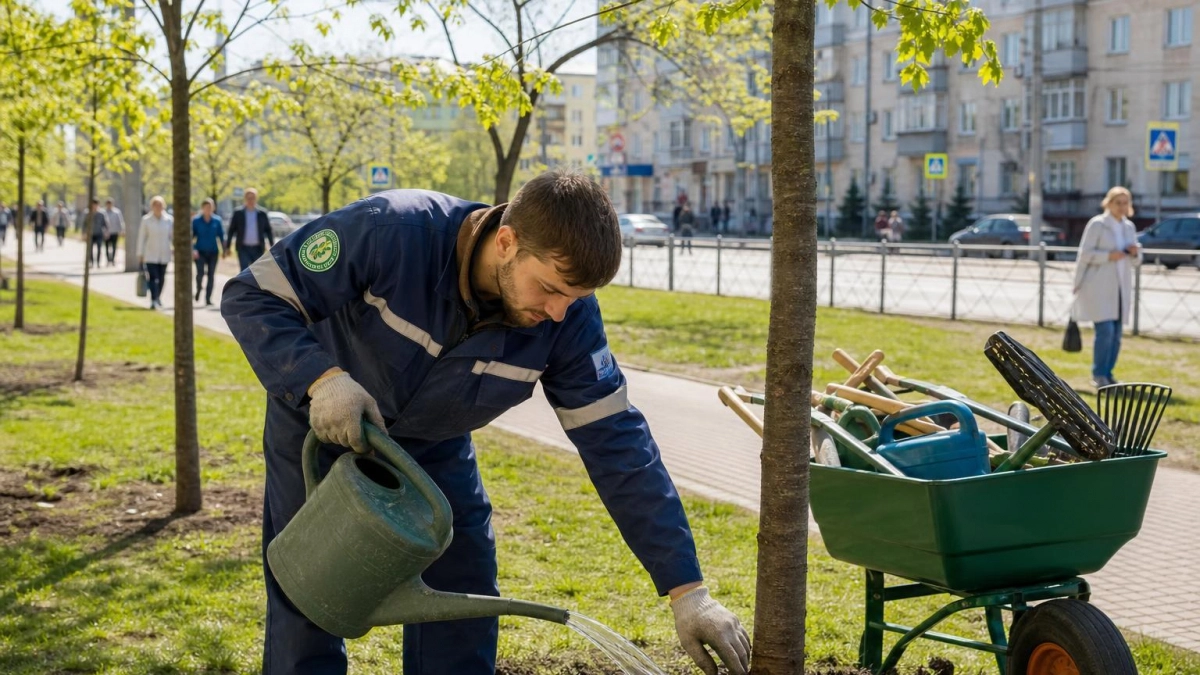 50 яблонь в честь приграничных сёл могут погибнуть без полива в Курске