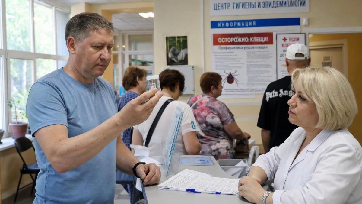 Куряне могут сдать присосавшегося клеща на анализ в четырёх городах области